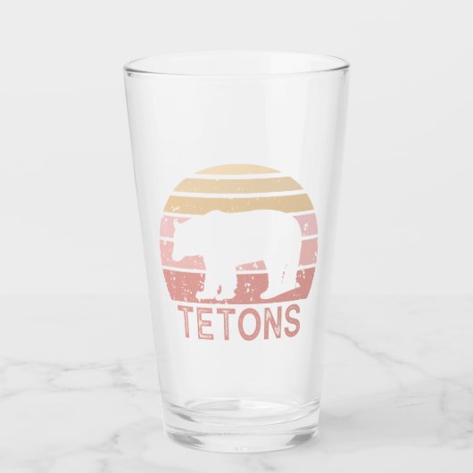 Tetons Retro Beer Glas (Voorkant)