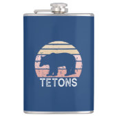 Tetons Retro Beer Heupfles (Voorkant)