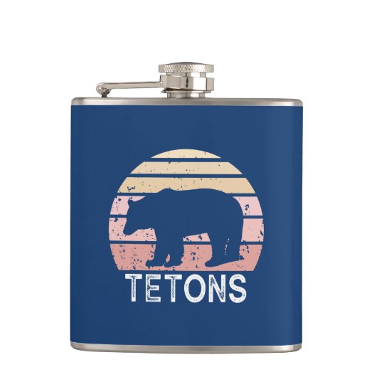 Tetons Retro Beer Heupfles (Voorkant)