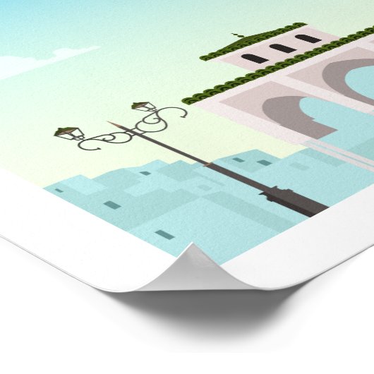 Tetouan stad marokko poster (Hoek)