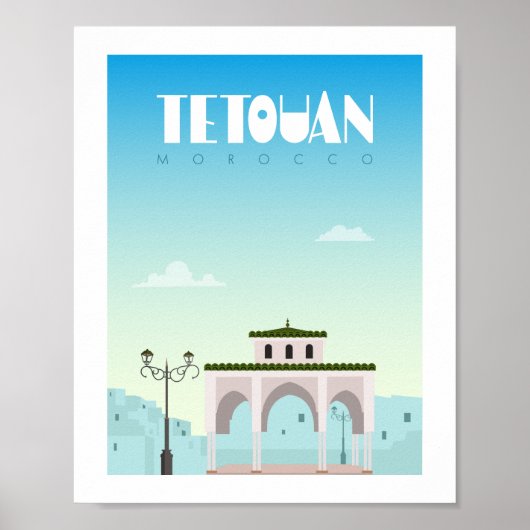 Tetouan stad marokko poster (Voorkant)