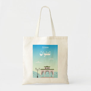 Tetouan Stadsgezicht – Geïllustreerd Marokko Tote Bag