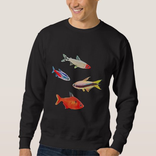 Tetra Fish Aquarium Viskwekers Trui (Voorkant)