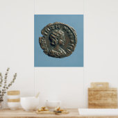 Tetrachm van Zenobia, koningin van Palmyra Poster (Keuken)