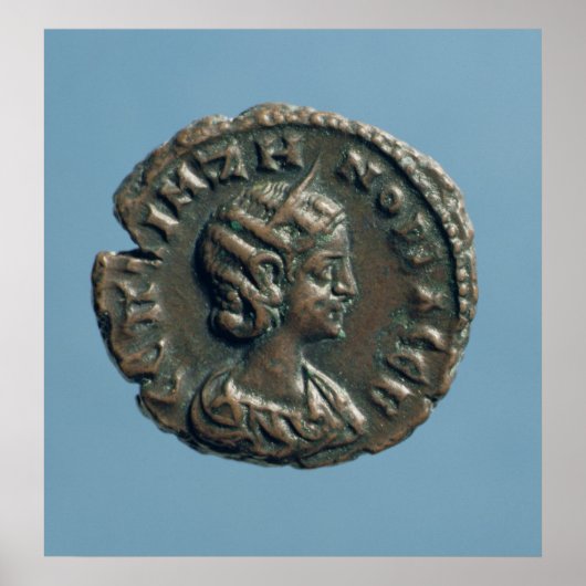 Tetrachm van Zenobia, koningin van Palmyra Poster (Voorkant)