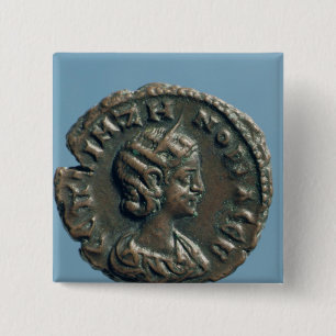 Tetrachm van Zenobia, koningin van Palmyra Vierkante Button 5,1 Cm