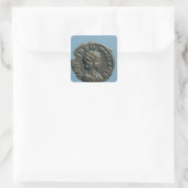 Tetrachm van Zenobia, koningin van Palmyra Vierkante Sticker (Tas)