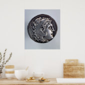 Tetradrachma met Alexander de Grote Poster (Keuken)