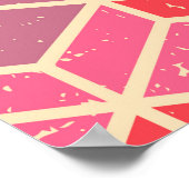 Tetragonal (rhombic), naadloos geometrisch patroon poster (Hoek)