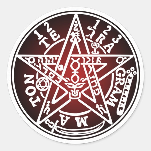 TETRAGRAMMATON 01 RONDE STICKER (Voorkant)