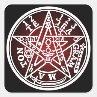 TETRAGRAMMATON 01 VIERKANTE STICKER