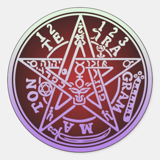 TETRAGRAMMATON 03 RONDE STICKER (Voorkant)
