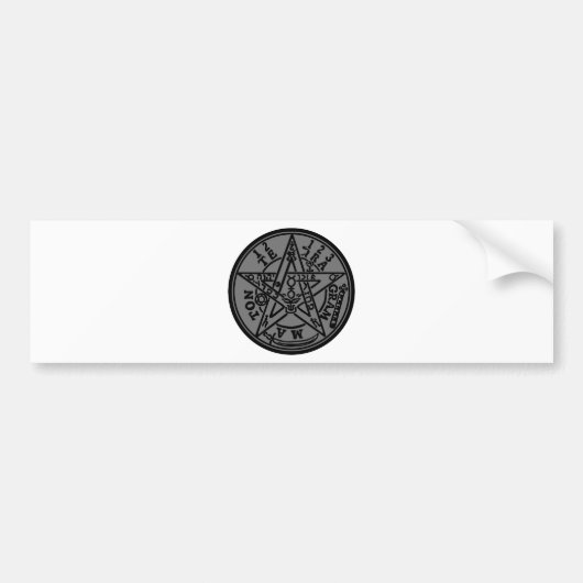 TETRAGRAMMATON BUMPERSTICKER (Voorkant)