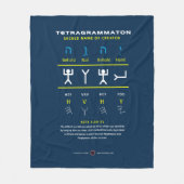 Tetragrammaton YHVH Fleece Deken (Voorkant)