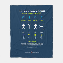 Tetragrammaton YHVH Fleece Deken
