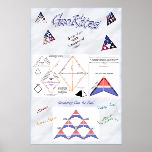 Tetrahedryl Kite Poster (Voorkant)