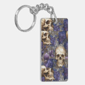 Tétricas calaveras de toques dorados sleutelhanger (Voorkant Links)