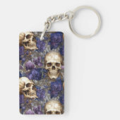 Tétricas calaveras de toques dorados sleutelhanger (achterkant)
