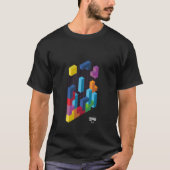 Tetris 3D Game Art T-shirt (Voorkant)