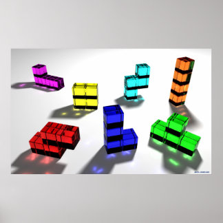 Tetrominoenen Poster