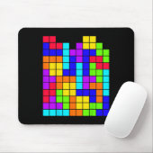 Tetrominoes Block Puzzle Video Game Math Teacher G Muismat (Met muis)