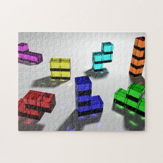 Tetrominoes Puzzle Legpuzzel (Horizontaal)