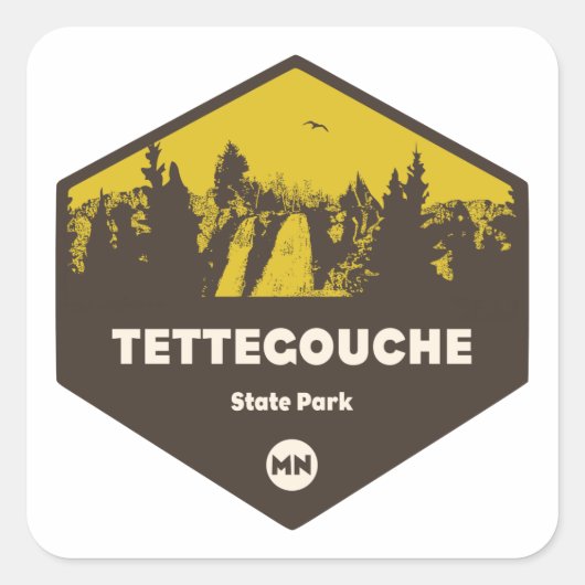 Tettegouche State Park, Minnesota Vierkante Sticker (Voorkant)
