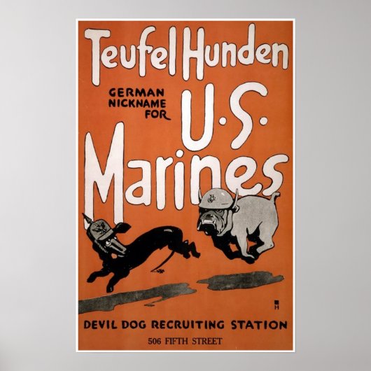 Teufel Hunden Poster (Voorkant)