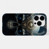 Teufel Totenkopf mit funkelnden blauen Augen Case-Mate iPhone Case (Achterkant (horizontaal))