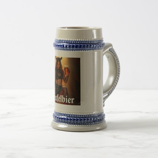 Teufelbier: straight from hell bierpul (Voorkant rechts)