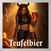 Teufelbier: straight from hell poster (Voorkant)