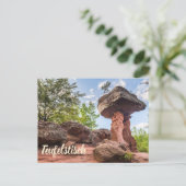 Teufelstisch Hinterweidenthal Pfalz Duitsland gift Feestdagenkaart (Staand voorkant)