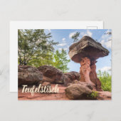 Teufelstisch Hinterweidenthal Pfalz Duitsland gift Feestdagenkaart (Voorkant / Achterkant)