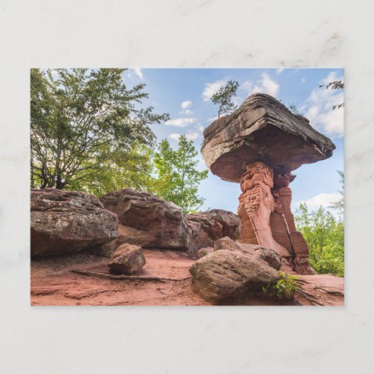 Teufelstisch Hinterweidenthal Pfalz Duitsland gift Feestdagenkaart (Voorkant)