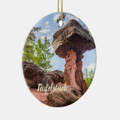 Teufelstisch Hinterweidenthal Pfalz Duitsland gift Keramisch Ornament (Rechts)