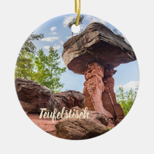 Teufelstisch Hinterweidenthal Pfalz Duitsland gift Keramisch Ornament (Voorkant)