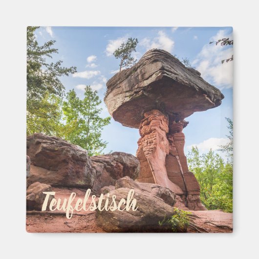 Teufelstisch Hinterweidenthal Pfalz Duitsland gift Magneet (Voorkant)