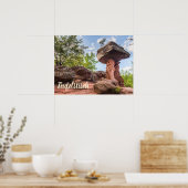 Teufelstisch Hinterweidenthal Pfalz Duitsland gift Poster (Keuken)