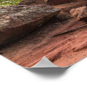 Teufelstisch Hinterweidenthal Pfalz Duitsland gift Poster (Hoek)