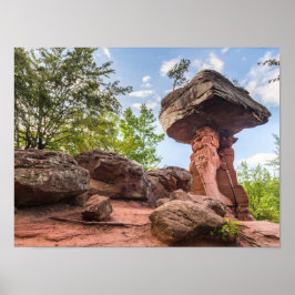 Teufelstisch Hinterweidenthal Pfalz Duitsland gift Poster