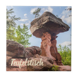 Teufelstisch Hinterweidenthal Pfalz Duitsland gift Tegeltje