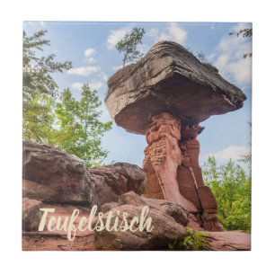 Teufelstisch Hinterweidenthal Pfalz Duitsland gift Tegeltje