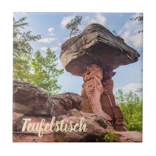 Teufelstisch Hinterweidenthal Pfalz Duitsland gift Tegeltje (Voorkant)