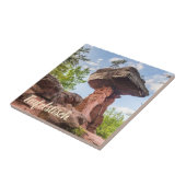 Teufelstisch Hinterweidenthal Pfalz Duitsland gift Tegeltje (Zijkant)