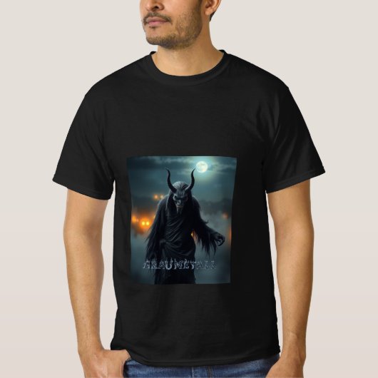 Teuflisch und mit langem Fell Teufel Graumetall T-shirt (Voorkant)