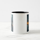 Teuflisch und mit langem Fell Teufel Graumetall Tweekleurige Koffiemok (Center)