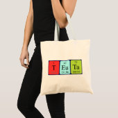 Teuta periodieke lijstnaam canvas tas (Voorkant (product))