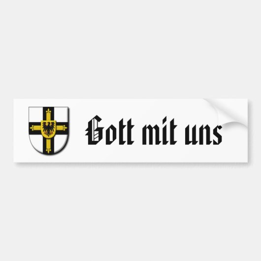 Teutonic Knachten Bumpersticker (Voorkant)