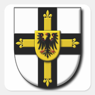 Teutonic Knachten Vierkante Sticker