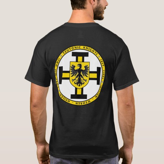 Teutonic Knight Coat of Arms Seal Shirt V5 (Achterkant)